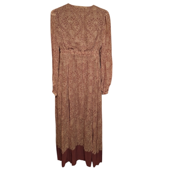 Anthropologie Floreat Kalala Peasant Maxi Dress Ladies 2 Embroidered Peasant - Picture 3 of 7